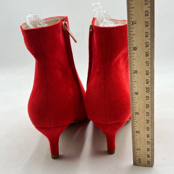 Red Ankle Boots for Women - Picture 4 of 7